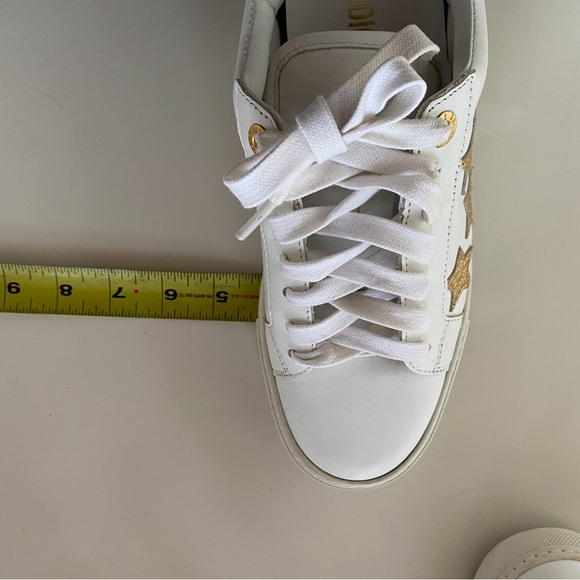 Zadig & Voltaire White Sneakers with Gold Stars - Picture 7 of 11